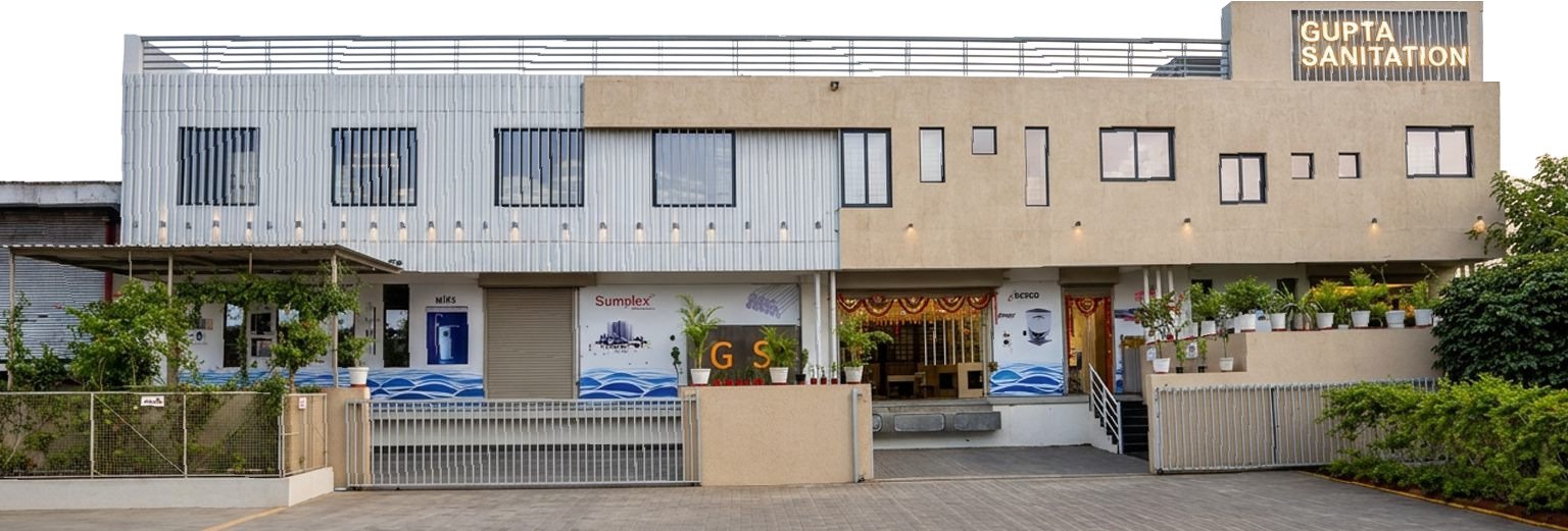 Gupta Sanitation head office and showroom building, Transport Nagar, Udaipur